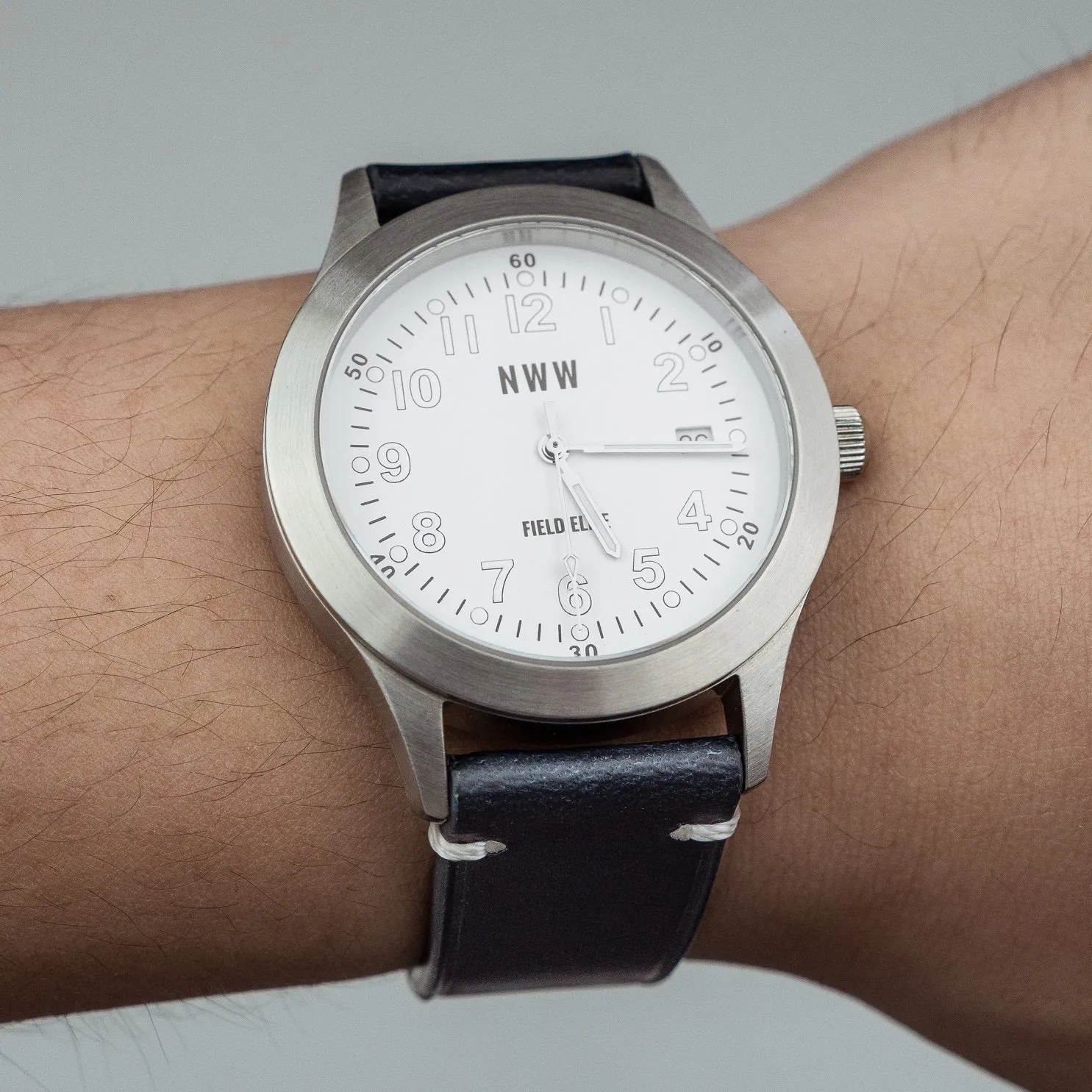 Vintage Buttero Leather Strap in Navy