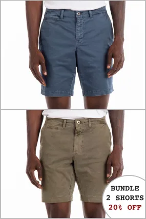 Walden 9" Chino Short 20% Off Bundle - Slate and Olive