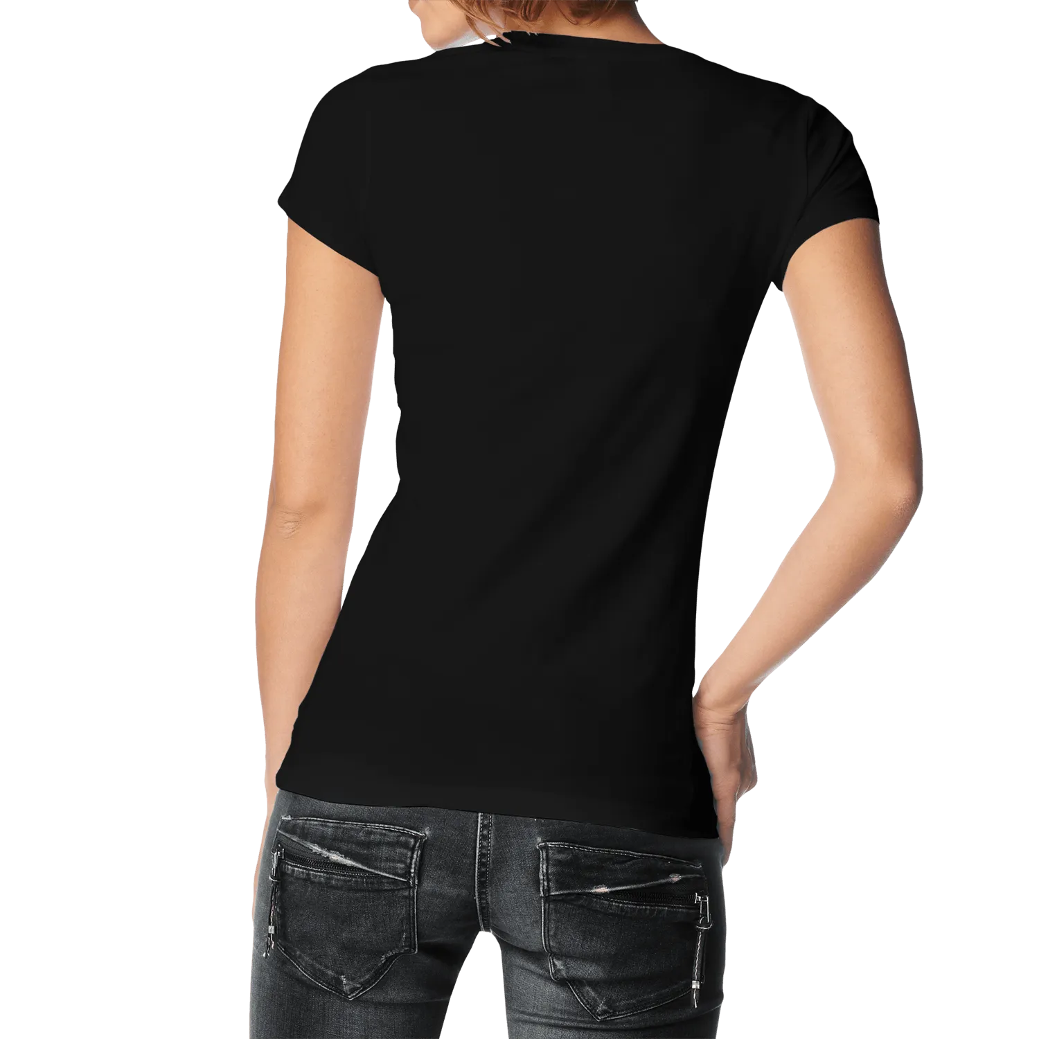 Women's round neck Navy/Mustard/White Value pack